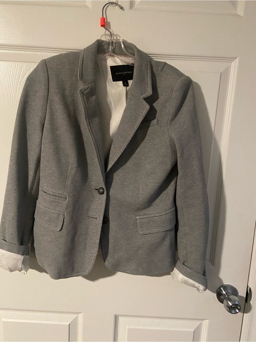 Banana Republic Light Gray Women's Tailored Blazer